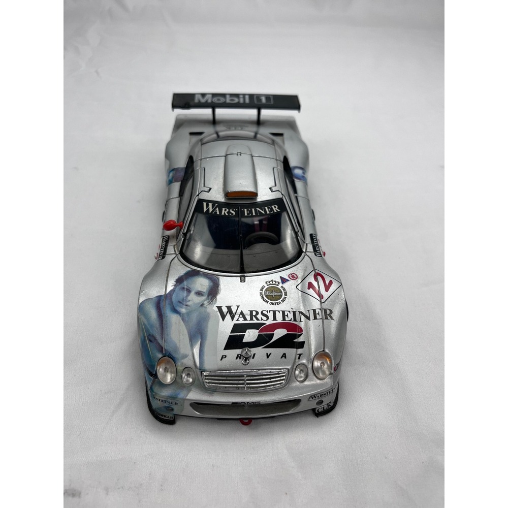Maisto Mercedes Benz CLK GTR GT Racing Silver Diecast Model Car 1:18 Scale